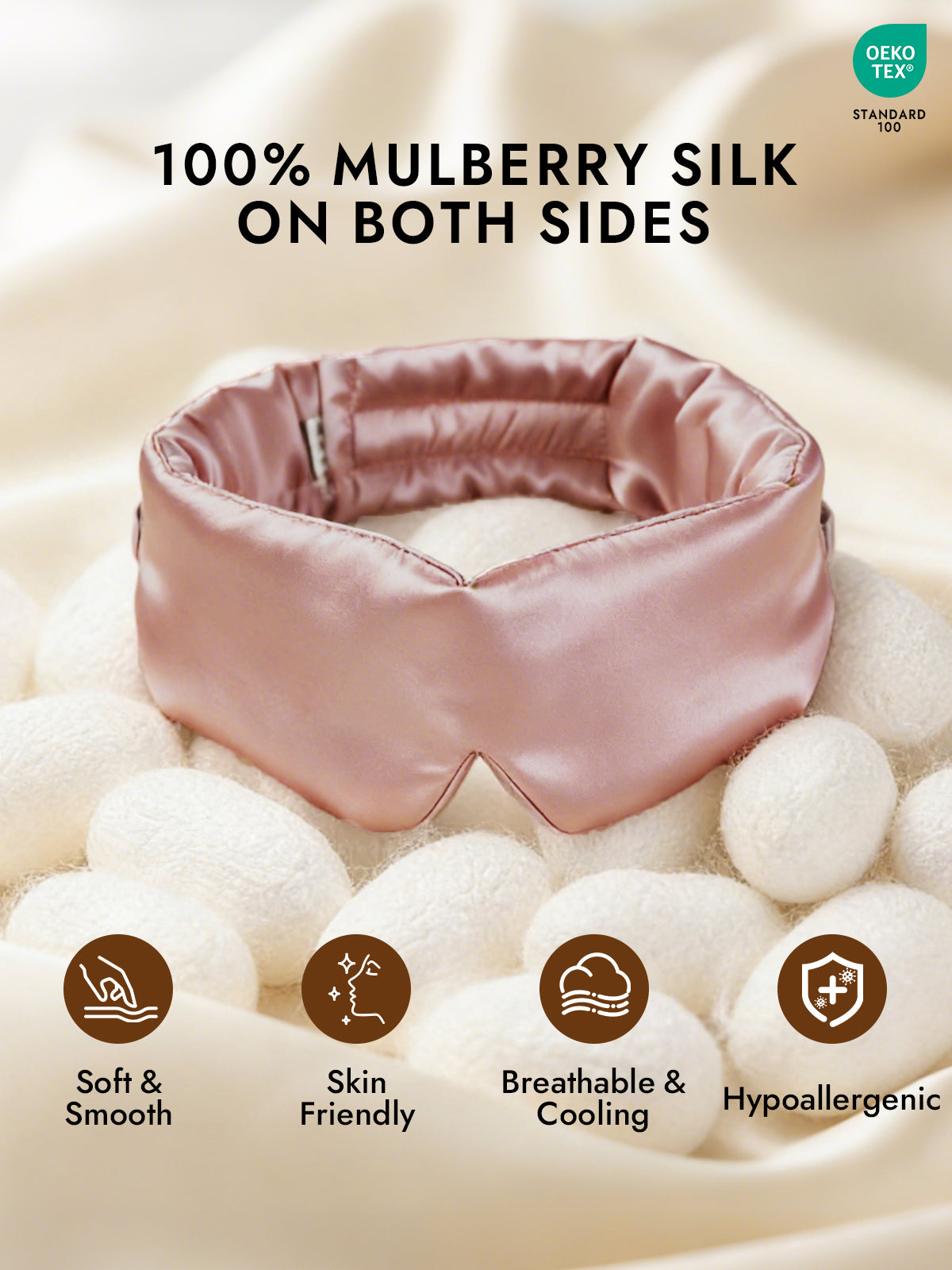 [Pale Mauve] SilkSilky-CA 19Momme Pure Silk Eye Mask 002