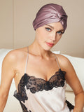 SilkSilky-CA Pure Silk Sleep Cap PaleMauve 003