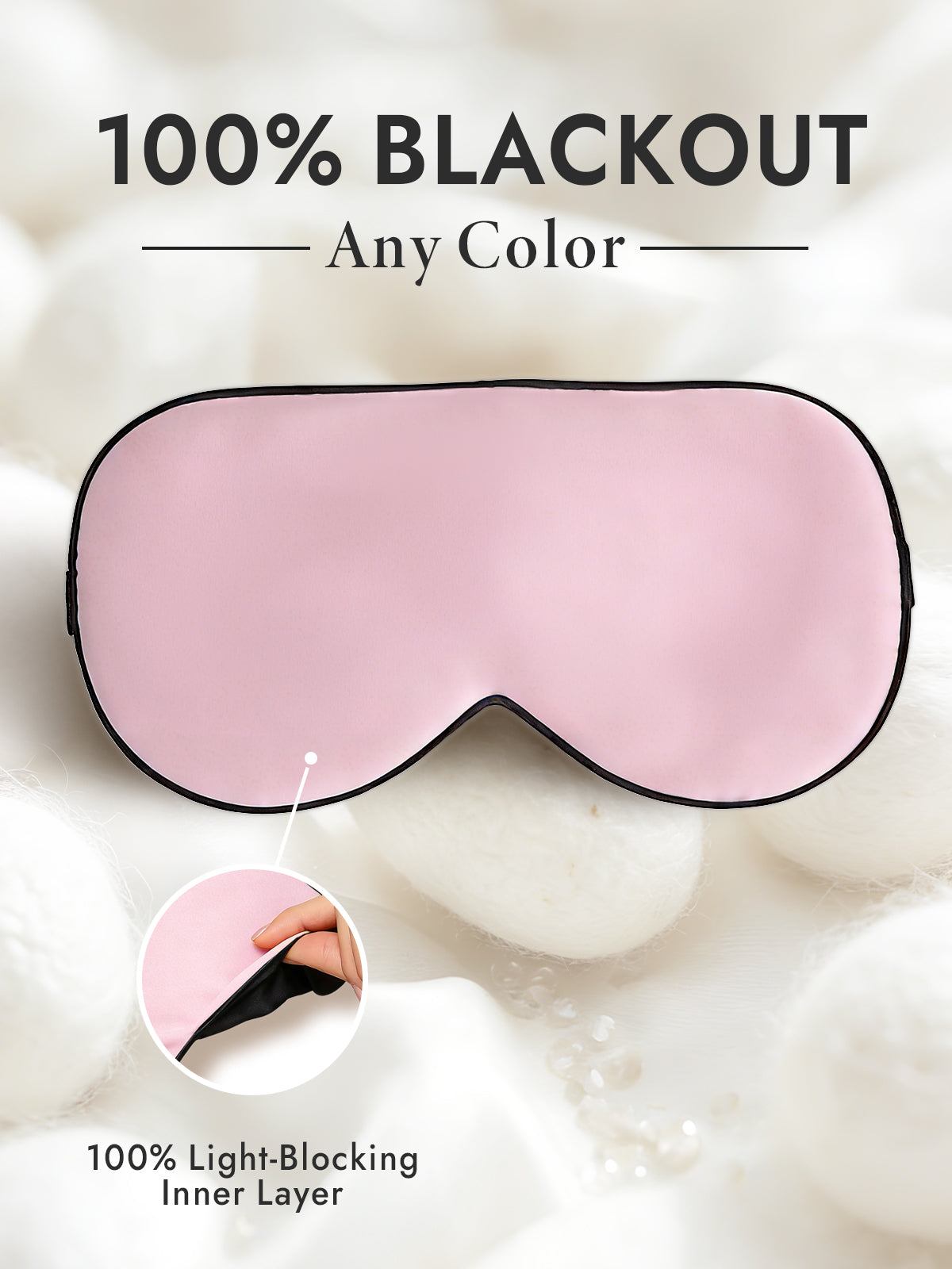 [Light Pink] SilkSilky-CA 19Momme Pure Silk Eye Mask 001
