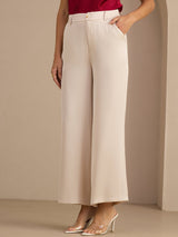 [Beige] SilkSilky-CA Womens Pants 001