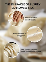 [Ivory] SilkSilky-CA 30Momme Pillowcase 002
