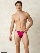 [Fuchsia] SilkSilky-CA Pure Silk Men's Underwear 005