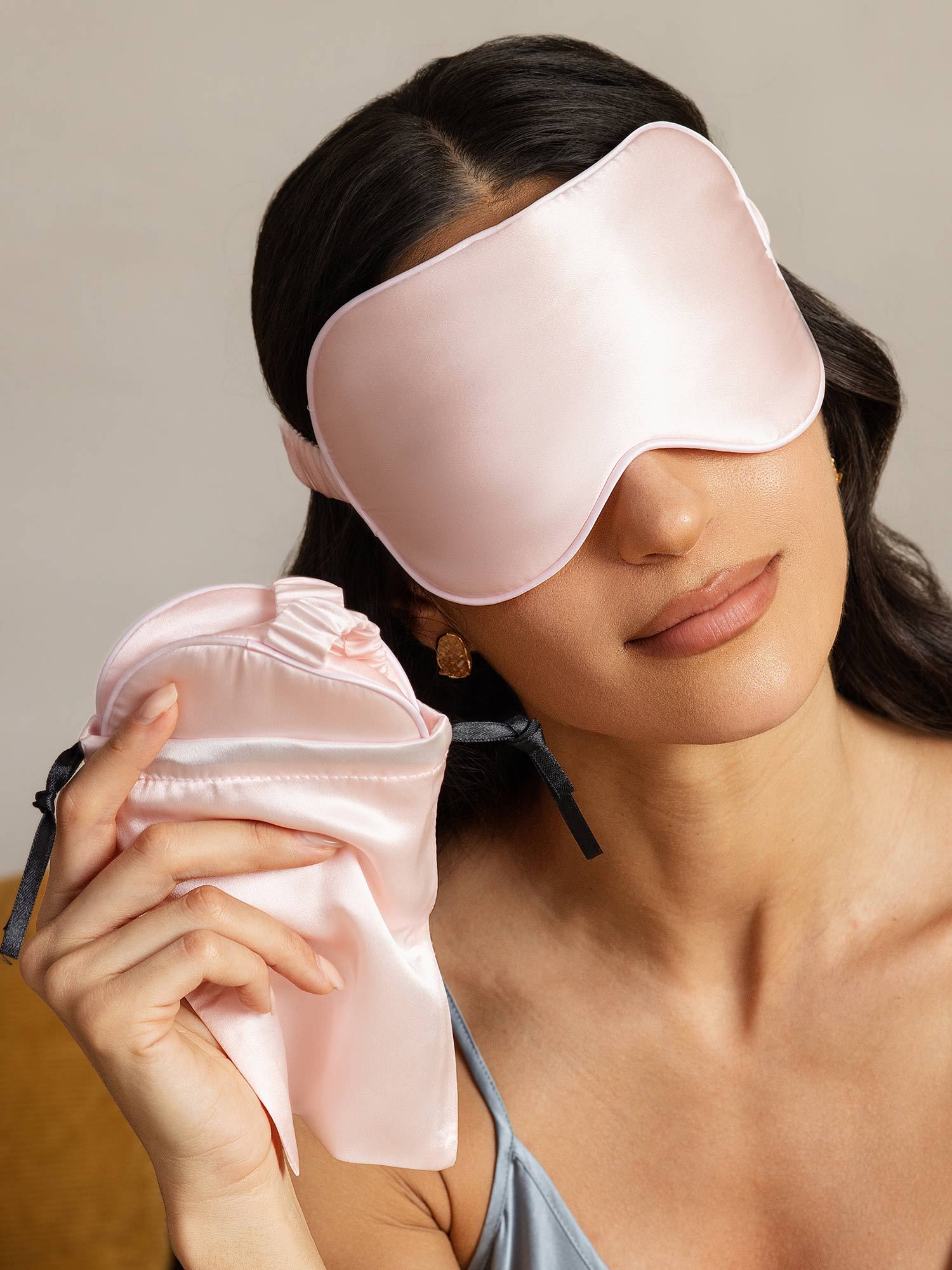 [Pink] SilkSilky-CA Pure Silk Eye Mask 003