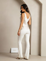 [Light Gray] SilkSilky-CA Sleeveless V Neck Camisole 003