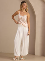 [Pink] SilkSilky-CA Spaghetti Strap V Neck Camisole 005