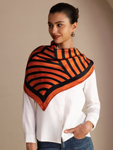 [Orange Arcs] SilkSilky-CA Scarf 002