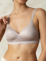 [Gray] SilkSilky-CA Silk Jersey Bra 005