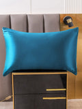 SilkSilky-CA 19Momme Pure Silk Pillowcase Teal 001