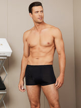 [Black] SilkSilky-CA 100% Silk Jersey Men's Underwear 003