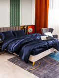 SilkSilky CA 25Momme Pure Silk Bedding Set DarkBlue 002