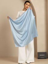 [Light Blue] SilkSilky-CA Scarf 001