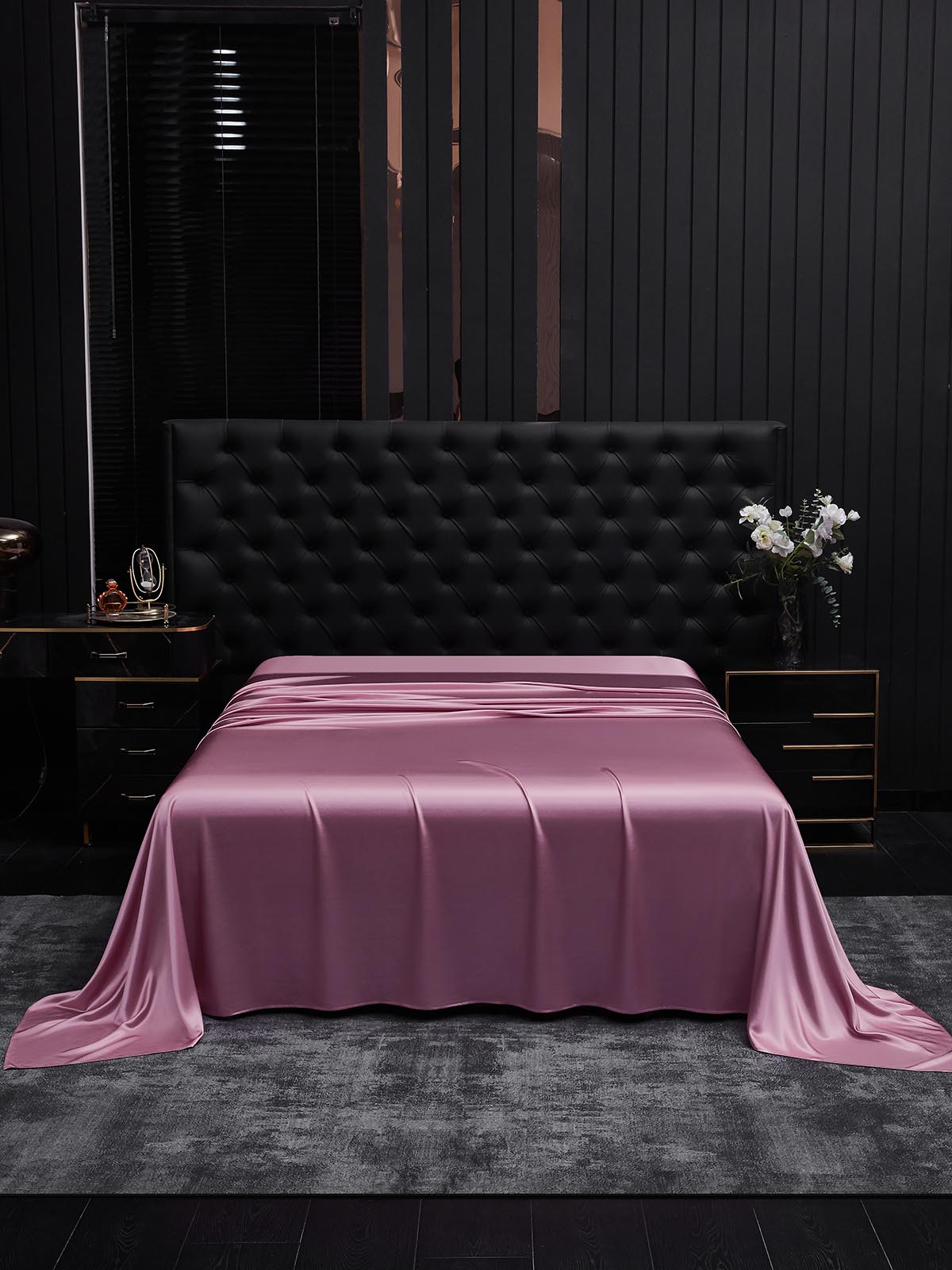 [Mauve Orchid] SilkSilky-CA 22Momme Pure Silk Sheet 001