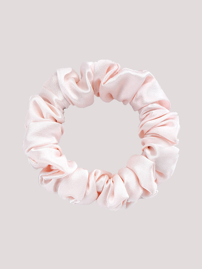 [Light Pink] SilkSilky-CA 19Momme Pure Silk Scrunchie 004