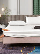 [White] SilkSilky-CA 25Momme Bedding Set 006
