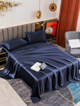 [Dark Blue] SilkSilky-CA 19Momme Bedding Set 001