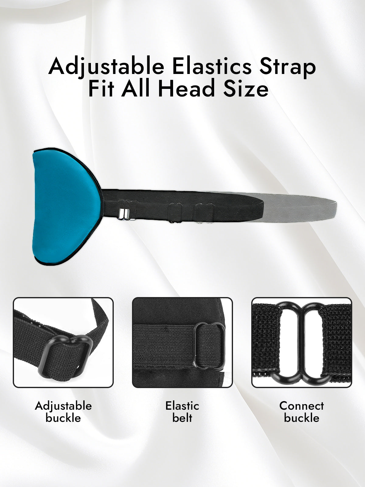 [Teal] SilkSilky-CA 19Momme Pure Silk Eye Mask 004