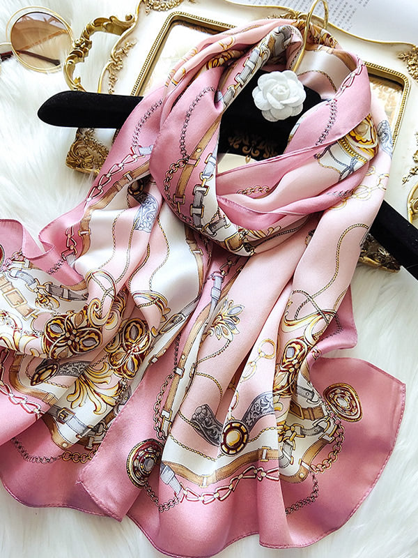 [P019] SilkSilky-CA Pure Silk Scarf 001,