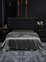 [Dark Gray] SilkSilky-CA 19Momme Duvet Covers 002