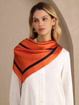 [Orange Square] SilkSilky-CA Scarf 004