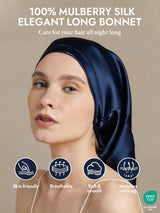 [Dark Blue] SilkSilky-CA Sleep Cap 002