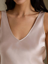 [Shadow Gray] SilkSilky-CA Sleeveless V Neck Camisole 004