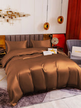 [Coffee] SilkSilky-CA 19Momme Bedding Set 001
