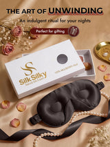 [Dark Gray] SilkSilky-CA 22Momme Eye Mask 009