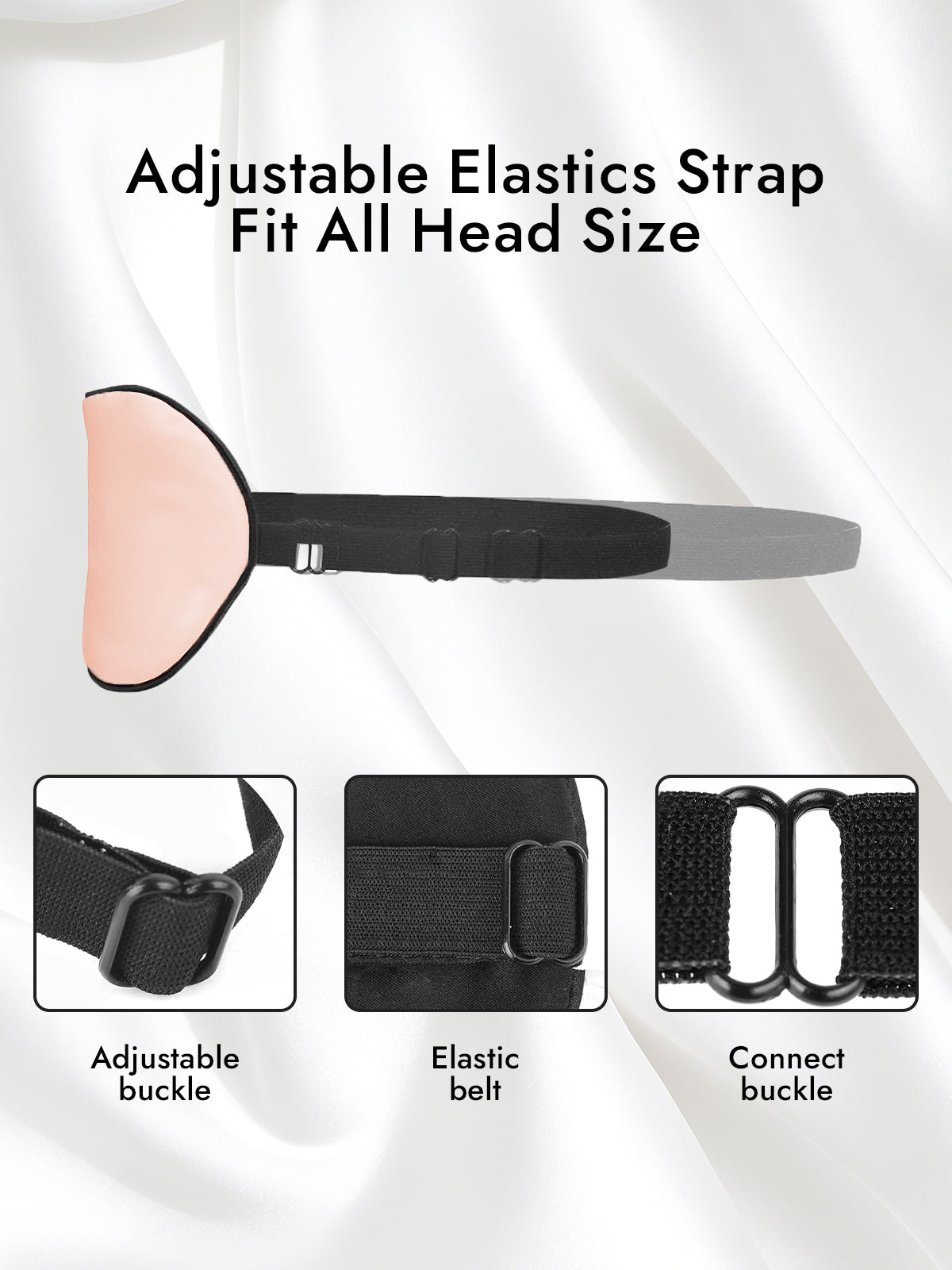 [Pink] SilkSilky-CA 19Momme Pure Silk Eye Mask 004