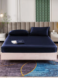 SilkSilky CA 25Momme Pure Silk Bedding Set DarkBlue 002