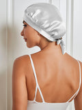 SilkSilky CA Pure Silk Sleep Cap Silver 002