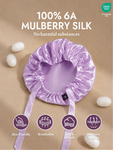 [Lavender] SilkSilky-CA Sleep Cap 002