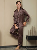 SilkSilky-CA-Pure-Silk-Long-Sleeve-Lapel-Men's-Pajamas-Coffee-004