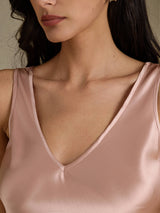 [Tuscany] SilkSilky-CA Sleeveless V Neck Camisole 003