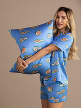[Blue Fish] SilkSilky-CA Pillowcase 003