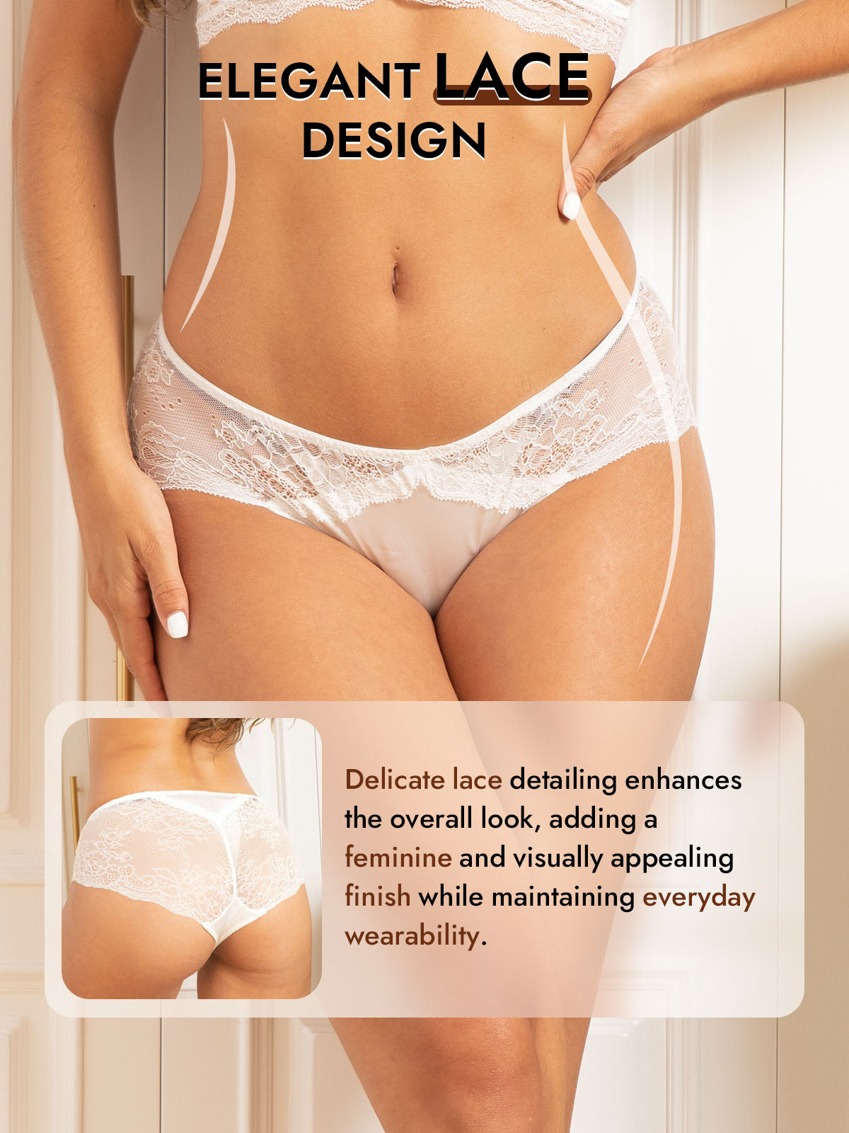 [White] SilkSilky-CA 100% Silk Jersey Panty 005