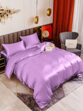 SilkSilky CA 19Momme Pure Silk Bedding Set Lavender 001