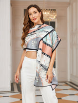 [P030] SilkSilky-CA Pure Silk Scarf 004,