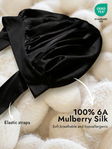 [Black] SilkSilky-CA Sleep Cap 002