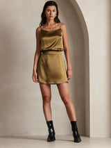 [Brown] SilkSilky-CA Spaghetti Strap Camisole 007