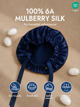 [Dark Blue] SilkSilky-CA Sleep Cap 002