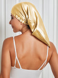 SilkSilky CA Pure Silk Sleep Cap Champagne 001