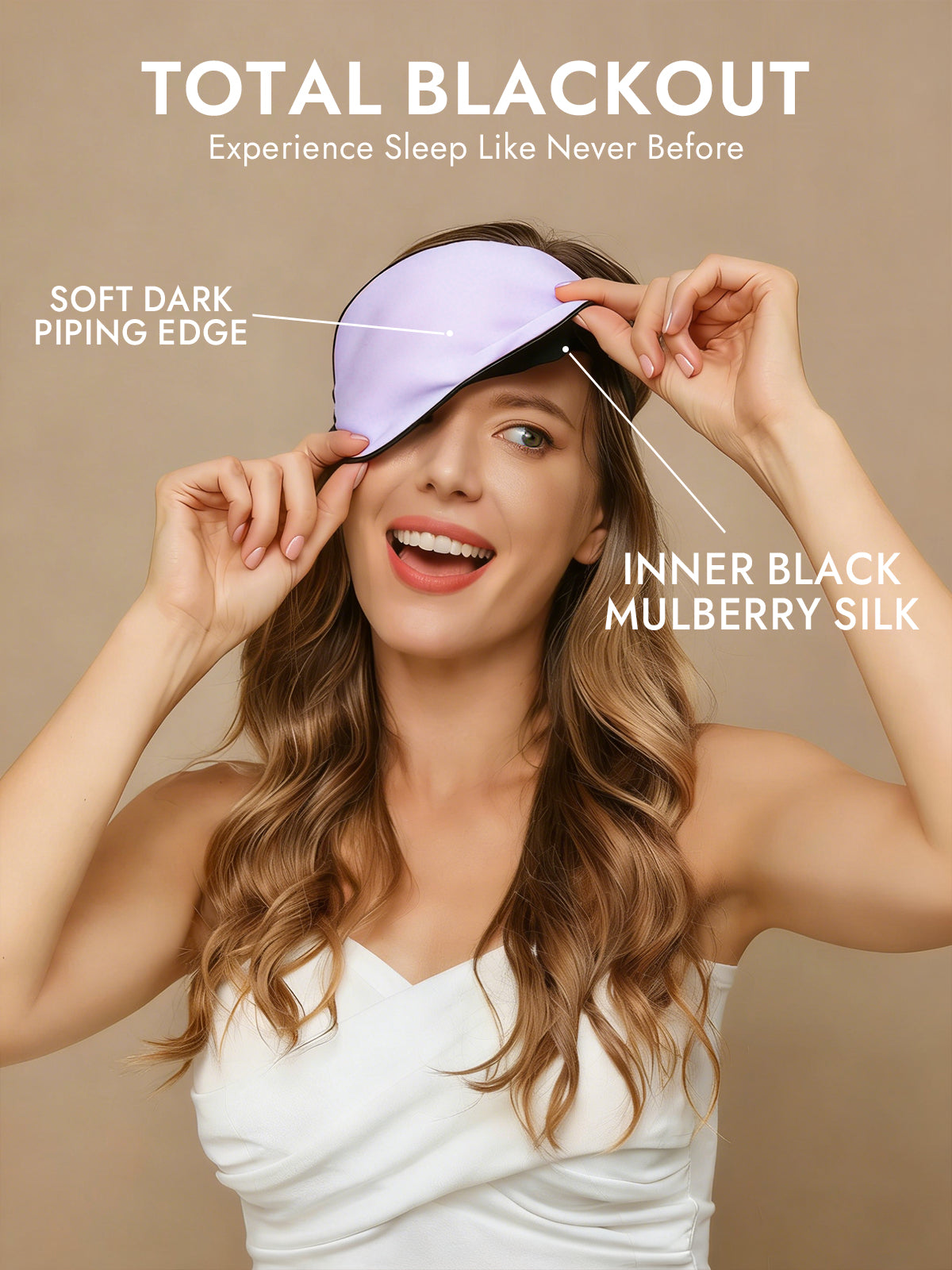 [Lavender] SilkSilky-CA 19Momme Pure Silk Eye Mask 002