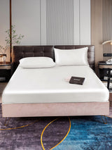 [White] SilkSilky-CA 22Momme Bedding Set 001