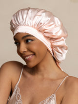 [Light Pink] SilkSilky-CA Sleep Cap 001