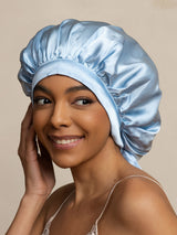 [Light Blue] SilkSilky-CA Sleep Cap 003