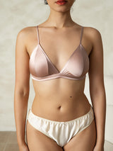 [Pale Mauve] SilkSilky-CA Silk Jersey Bra 003