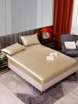 [Beige] SilkSilky-CA 22Momme Bedding Set 002