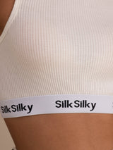 [White] SilkSilky-CA Sleeveless Crew Neck Camisole 006