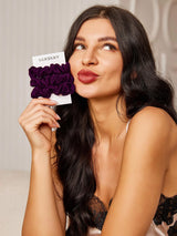[Deep Purple] SilkSilky-CA Scrunchie 001