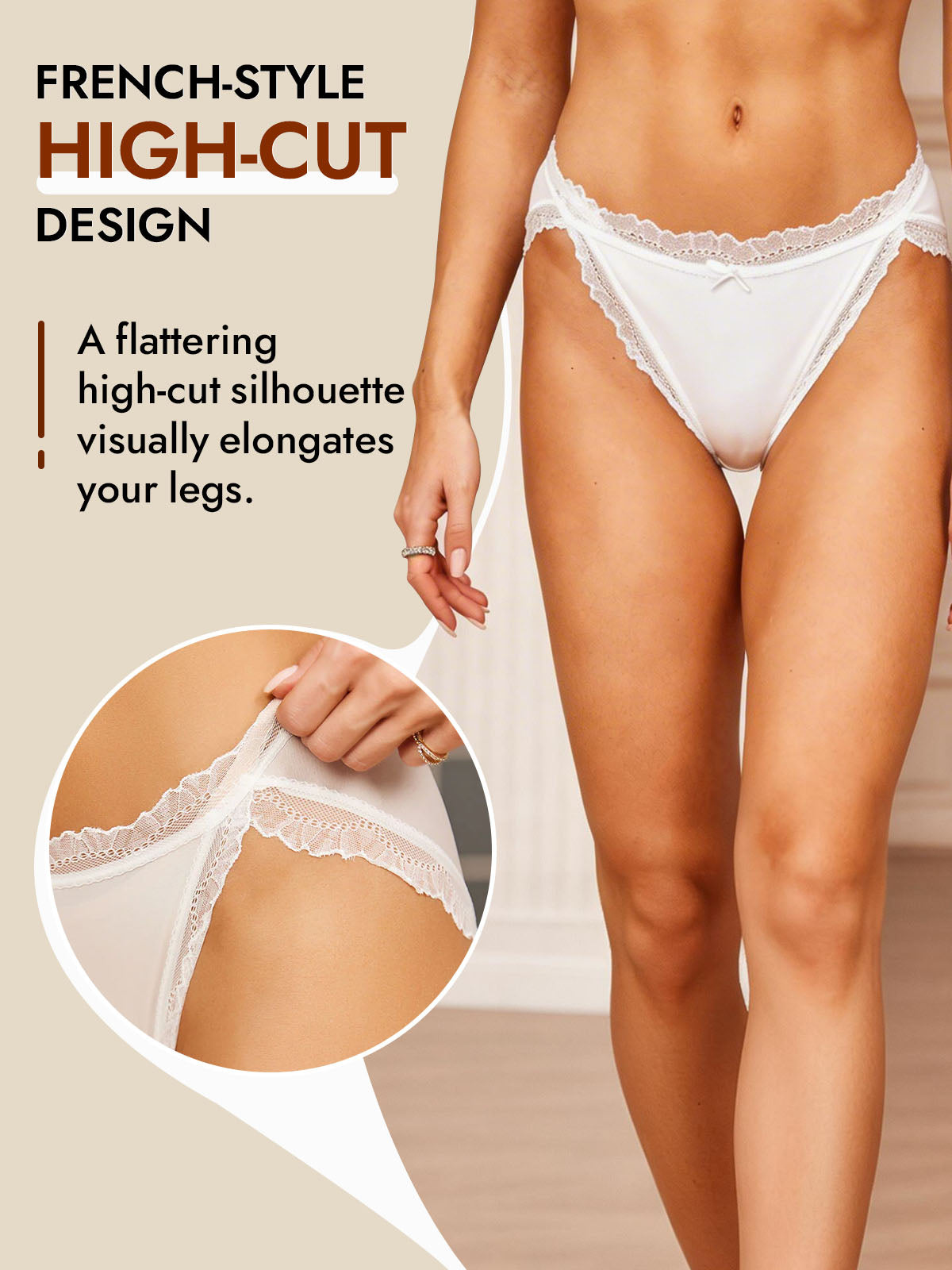 [White] SilkSilky-CA 100% Silk Jersey Panty 006